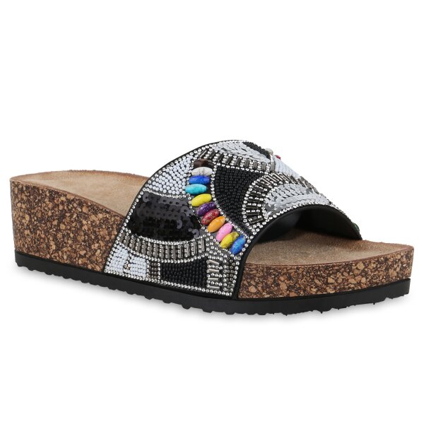 Damen Pantoletten in Schwarz