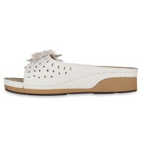 Damen Pantoletten in Weiss