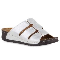 Damen Komfort Sandalen in Silber
