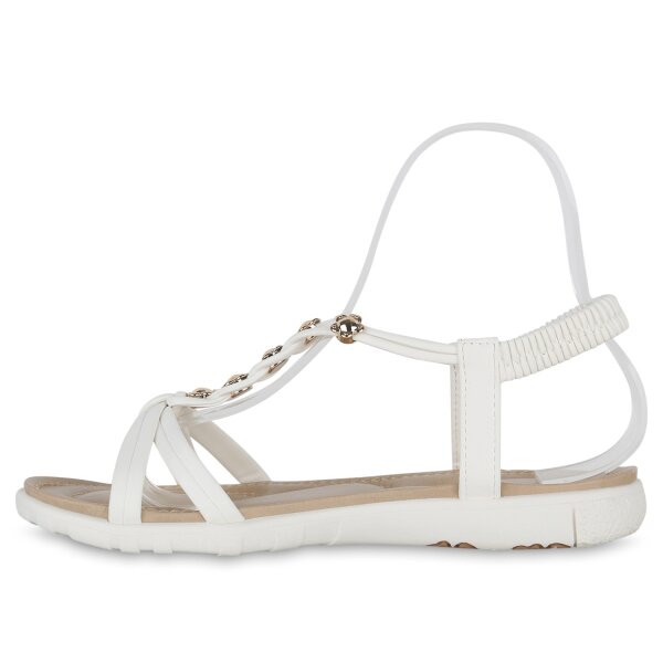 Damen Riemchensandalen in Weiss