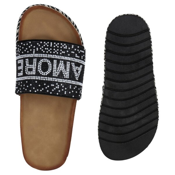 Damen Pantoletten in Schwarz