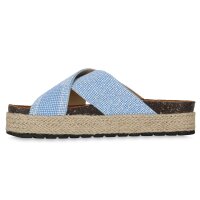 Damen Pantoletten in Blau