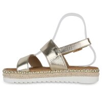 Damen Plateau Sandaletten in Gold