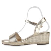Damen Keilsandaletten in Gold