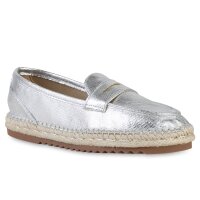 Damen Espadrilles in Silber