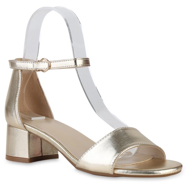 Damen Klassische Sandaletten in Gold