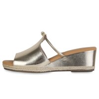 Damen Keilsandaletten in Gold