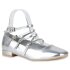Damen Riemchenballerinas in Silber