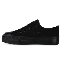 Damen Sneaker Low in Schwarz Schwarz