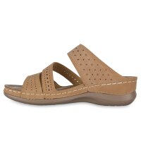 Damen Komfort Sandalen in Hellbraun