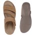 Damen Komfort Sandalen in Hellbraun