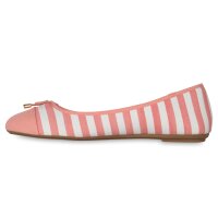 Damen Klassische Ballerinas in Lachs Weiss