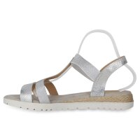 Damen Riemchensandaletten in Silber
