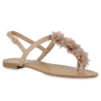 Damen Zehentrenner in Khaki