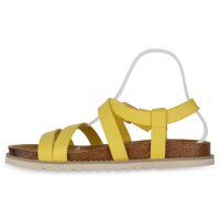Damen Riemchensandalen in Dunkelgelb
