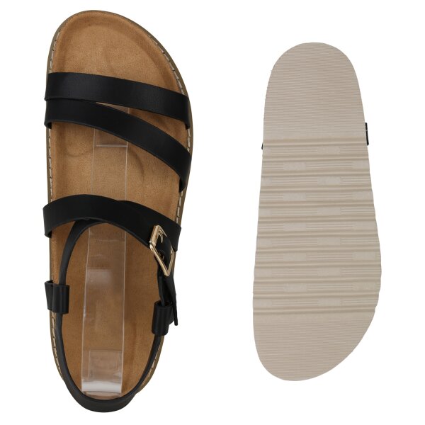 Damen Riemchensandalen in Schwarz