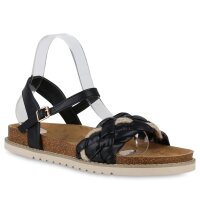 Damen Riemchensandalen in Schwarz