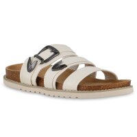 Damen Pantoletten in Beige