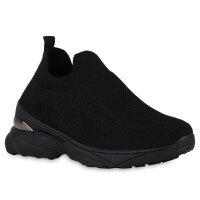 Damen Slip Ons in Schwarz