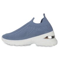 Damen Slip Ons in Blau