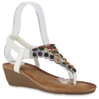 Damen Keilsandaletten in Weiss
