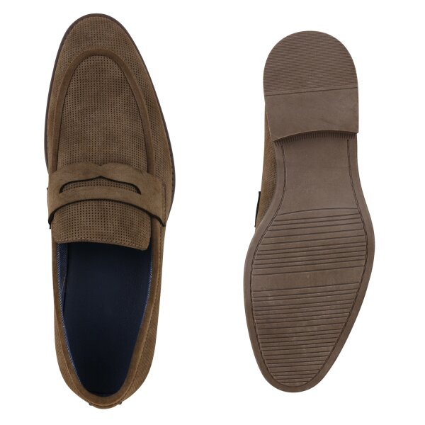 Herren Klassische Slippers in Braun