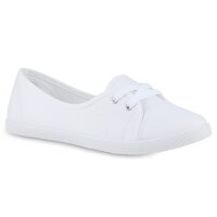 Damen Sportliche Ballerinas in Weiss