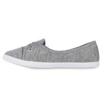 Damen Sportliche Ballerinas in Grau