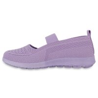 Damen Sportliche Ballerinas in Helllila