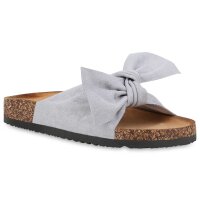Damen Pantoletten in Hellgrau