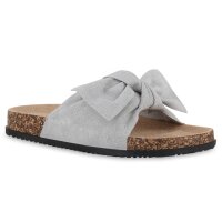 Damen Pantoletten in Grau