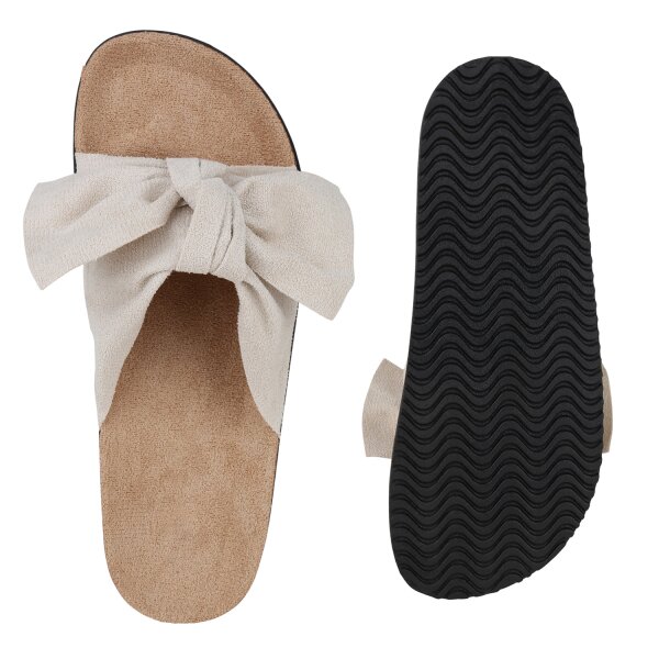 Damen Pantoletten in Beige