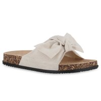 Damen Pantoletten in Beige