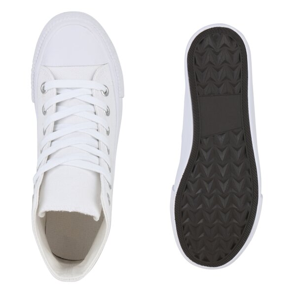 Damen Sneaker High in Weiss