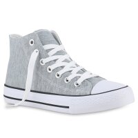 Damen Sneaker High in Hellgrau