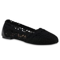 Damen Klassische Ballerinas in Schwarz
