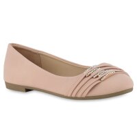 Damen Klassische Ballerinas in Nude