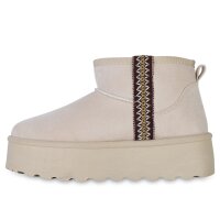 Damen Winter Boots in Beige