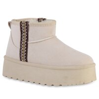 Damen Winter Boots in Beige