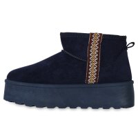 Damen Winter Boots in Dunkelblau