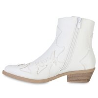 Damen Cowboy Boots in Weiss