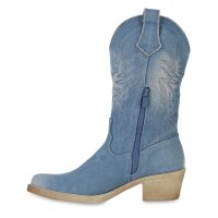 Damen Cowboy Boots in Hellblau
