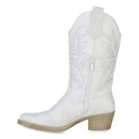 Damen Cowboystiefel in Silber