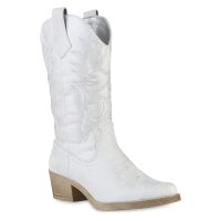 Damen Cowboystiefel in Silber