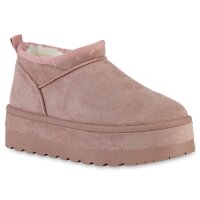 Damen Winter Boots in Altrosa