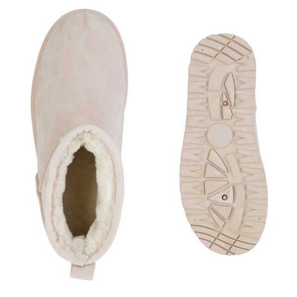 Damen Winter Boots in Beige