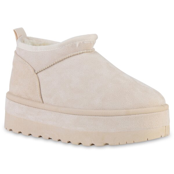 Damen Winter Boots in Beige