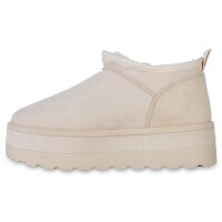 Damen Winter Boots in Beige