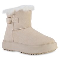 Damen Winter Boots in Beige