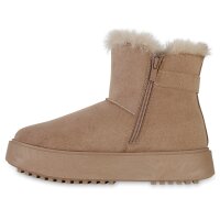 Damen Winter Boots in Khaki